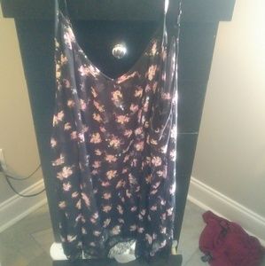 Torrid floral spaghetti string top